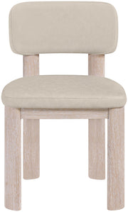 Paloma Vegan Leather Upholstered Dining Chair in Taupe, Set of 2 - 88052Taupe-C