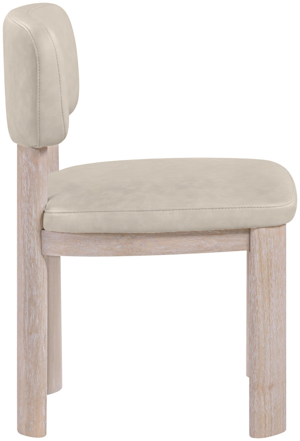 Paloma Vegan Leather Upholstered Dining Chair in Taupe, Set of 2 - 88052Taupe-C