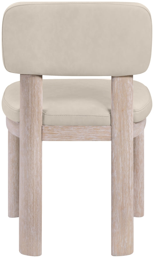 Paloma Vegan Leather Upholstered Dining Chair in Taupe, Set of 2 - 88052Taupe-C