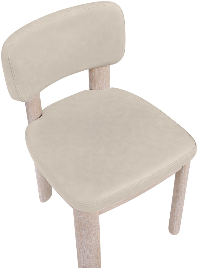 Paloma Vegan Leather Upholstered Dining Chair in Taupe, Set of 2 - 88052Taupe-C