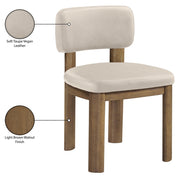 Paloma Vegan Leather Upholstered Dining Chair in Taupe, Set of 2 - 88053Taupe-C