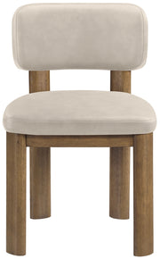 Paloma Vegan Leather Upholstered Dining Chair in Taupe, Set of 2 - 88053Taupe-C
