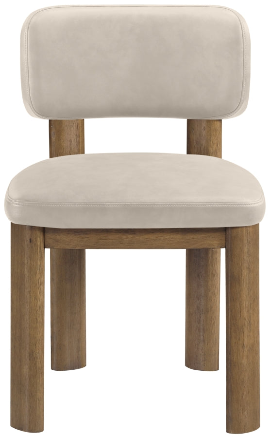 Paloma Vegan Leather Upholstered Dining Chair in Taupe, Set of 2 - 88053Taupe-C