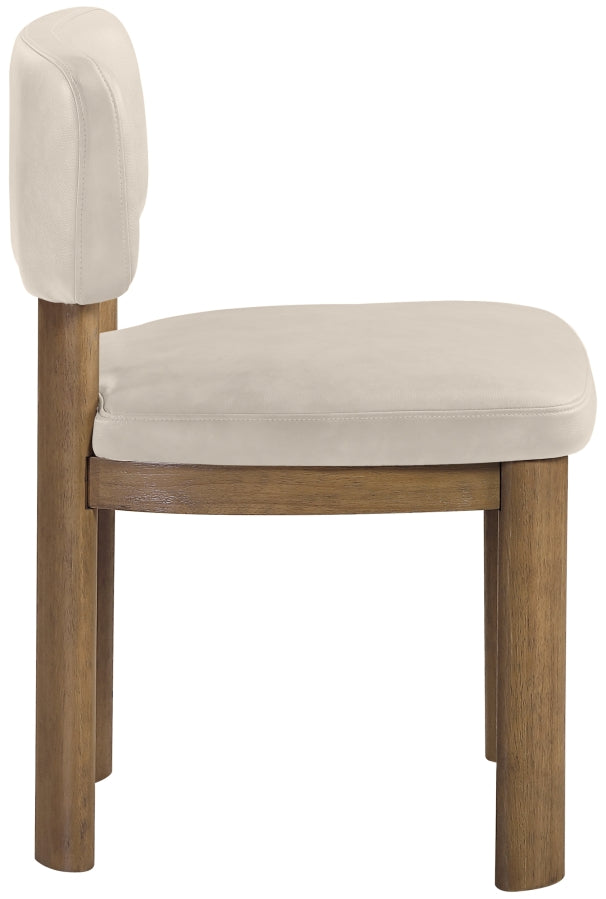Paloma Vegan Leather Upholstered Dining Chair in Taupe, Set of 2 - 88053Taupe-C