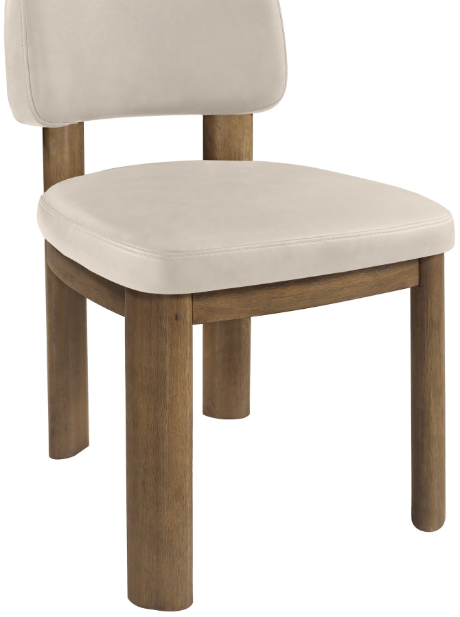 Paloma Vegan Leather Upholstered Dining Chair in Taupe, Set of 2 - 88053Taupe-C