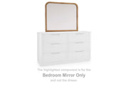 Pamaria Light Brown Bedroom Mirror - PCB802-36