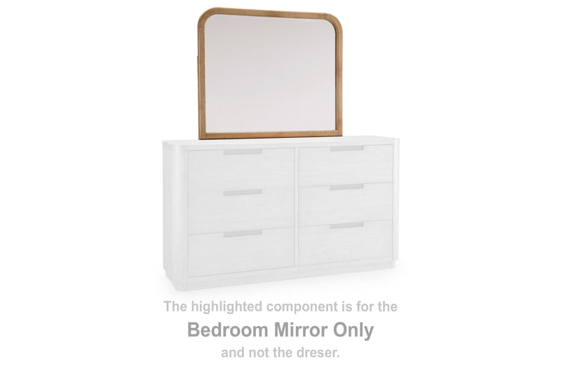 Pamaria Light Brown Bedroom Mirror - PCB802-36