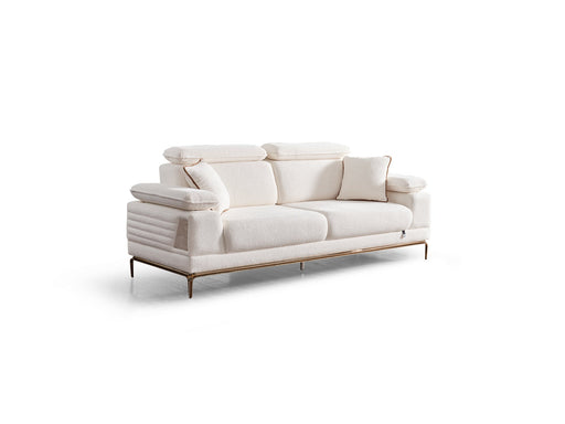 Pamukkale Convertible Loveseat in White - 200-ELIF-PAM-A214-2