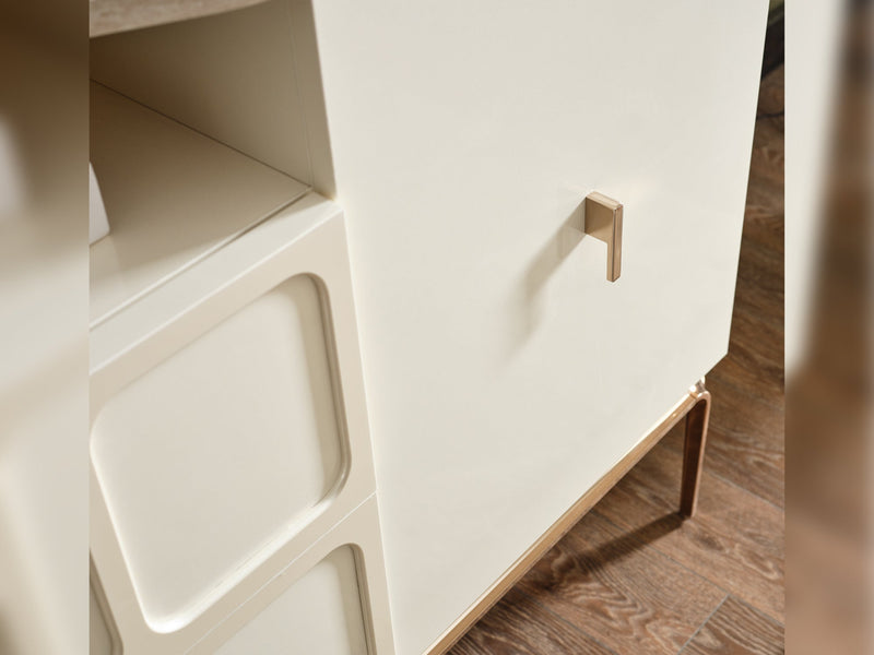 Pamukkale Dresser With Mirror & Ottoman - 200-ELIF-PAM-A211-DR