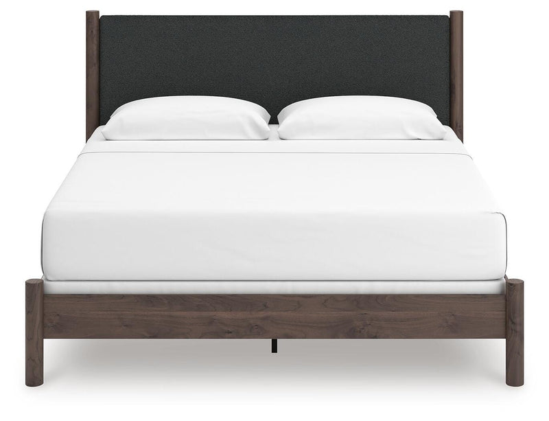 Pamytta Brown King Upholstered Panel Bed - PCB2614B29
