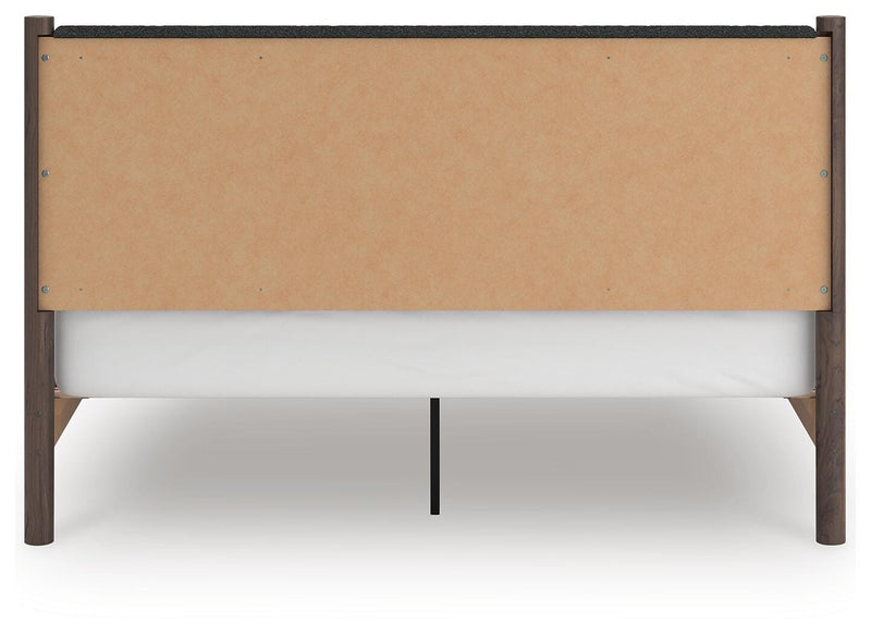 Pamytta Brown King Upholstered Panel Platform Bed - PCB2614B28