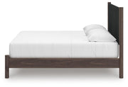 Pamytta Brown King Upholstered Panel Platform Bed - PCB2614B28