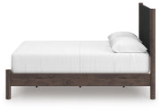 Pamytta Brown Queen Upholstered Panel Platform Bed - PCB2614B12
