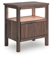 Pamytta Full Panel Bed, Chest and  Nightstand in Brown - PKG022768