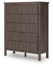 Pamytta Full Panel Bed, Chest and  Nightstand in Brown - PKG022768