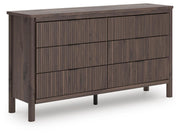 Pamytta Full Panel Bed, Dresser and Chest in Brown - PKG022767