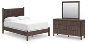 Pamytta Full Panel Bed, Dresser and Mirror - PCB2614B17