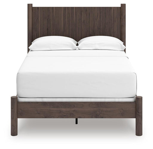 Pamytta Full Panel Bed, Dresser, Mirror, Chest and Nightstand in Brown - PKG022708