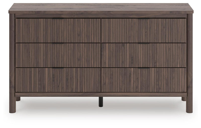 Pamytta Full Panel Platform Bed and Dresser in Brown - PKG022673