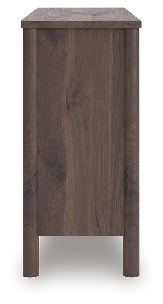 Pamytta Full Panel Platform Bed and Dresser in Brown - PKG022673