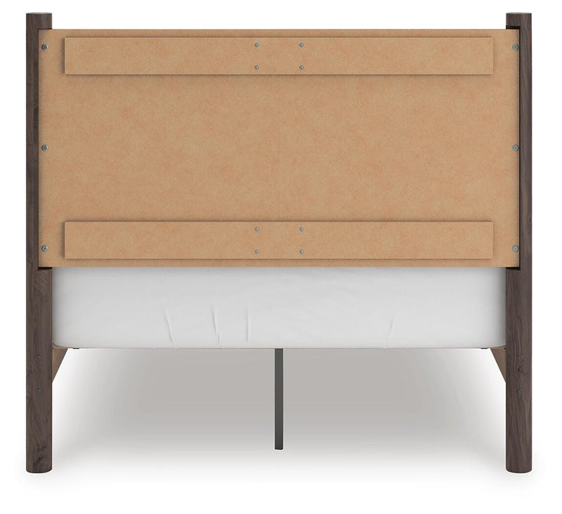 Pamytta Full Panel Platform Bed, Chest and  Nightstand in Brown - PKG022756