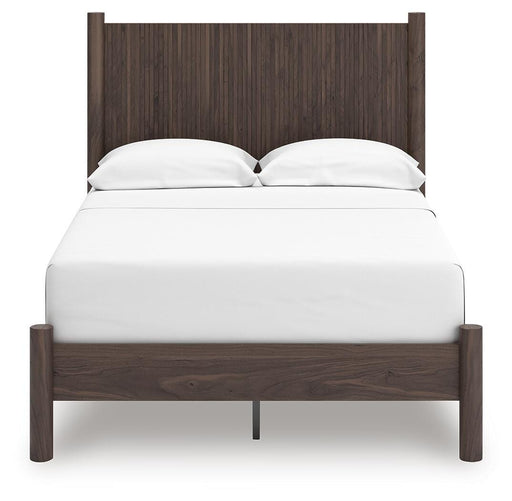 Pamytta Full Panel Platform Bed, Dresser and Mirror - PCB2614B5