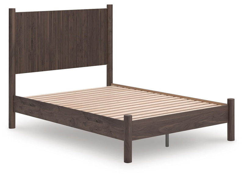 Pamytta Full Panel Platform Bed, Dresser and Mirror - PCB2614B5