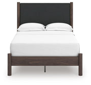 Pamytta Full Upholstered Platform Bed, Dresser and Mirror - PCB2614B11