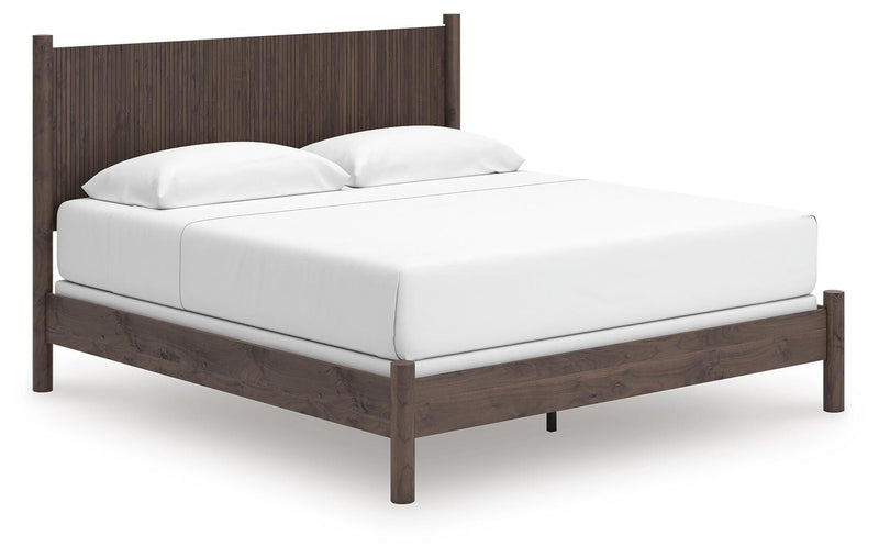 Pamytta King Panel Bed, Chest and  Nightstand in Brown - PKG022778