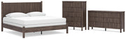 Pamytta King Panel Bed, Dresser and Chest in Brown - PKG022777