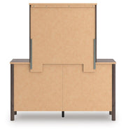 Pamytta King Panel Bed, Dresser and Mirror in Brown - PKG022735