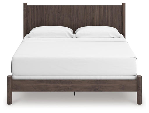 Pamytta King Panel Bed, Dresser and Mirror in Brown - PKG022735
