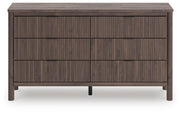Pamytta King Panel Bed, Dresser and Nightstand in Brown - PKG022740