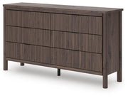 Pamytta King Panel Platform Bed and Dresser in Brown - PKG022745