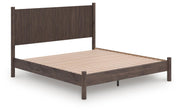 Pamytta King Panel Platform Bed, Chest and  Nightstand in Brown - PKG022780