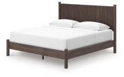 Pamytta King Panel Platform Bed, Chest and  Nightstand in Brown - PKG022780