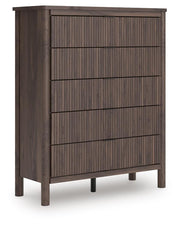 Pamytta King Panel Platform Bed, Chest and  Nightstand in Brown - PKG022780
