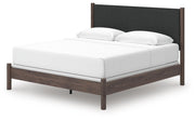 Pamytta King Upholstered Panel Bed, Chest and  Nightstand in Brown - PKG022785