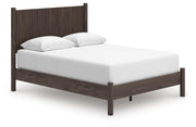 Pamytta Queen Panel Platform Bed and Dresser in Brown - PKG022679