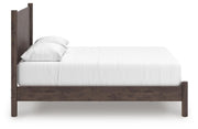 Pamytta Queen Panel Platform Bed and Dresser in Brown - PKG022679