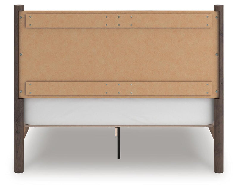 Pamytta Queen Panel Platform Bed, Chest and  Nightstand in Brown - PKG022758