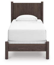 Pamytta Twin Panel Bed, Chest and  Nightstand in Brown - PKG022766