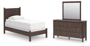 Pamytta Twin Panel Bed, Dresser and Mirror - PCB2614B15