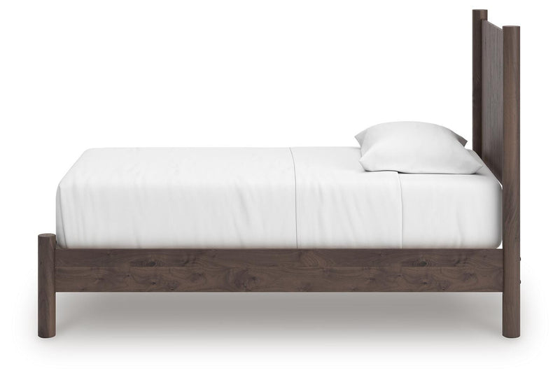 Pamytta Twin Panel Platform Bed, Dresser and Mirror - PCB2614B3