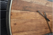 Panchali Brown/Silver Finish Wall Clock - Gate FurnitureOther Products
