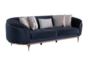 Pandora 100" Wide Striped Sofa - Gate FurnitureSofas