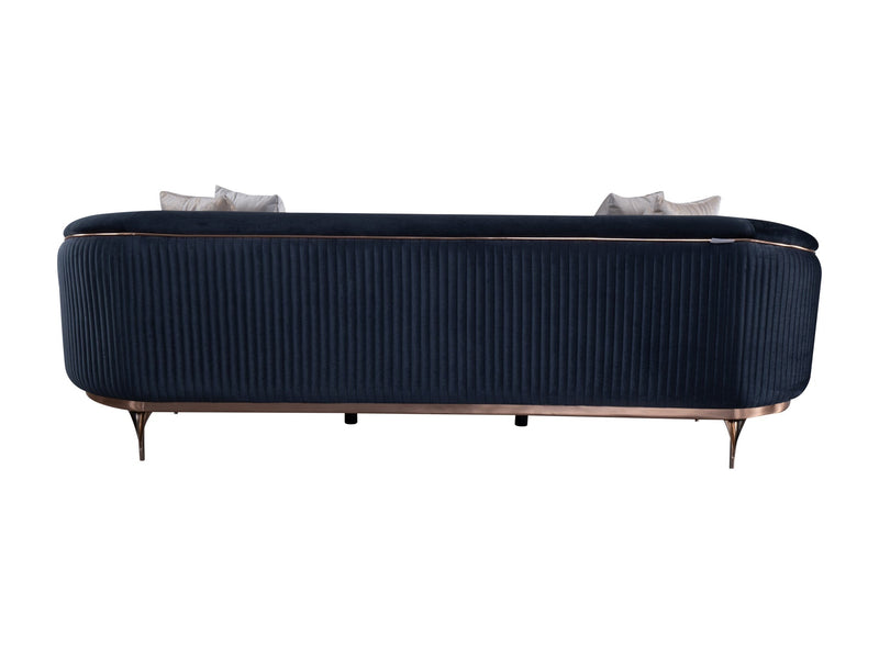Pandora 100" Wide Striped Sofa - Gate FurnitureSofas