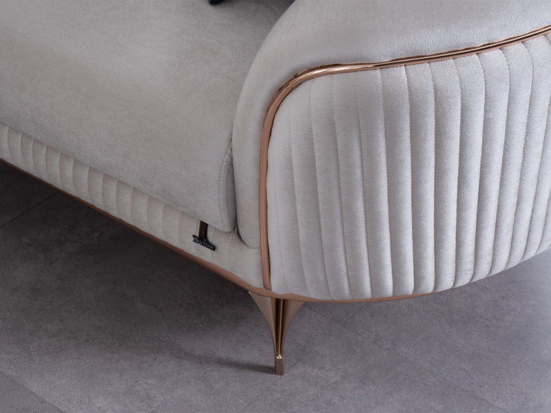 Pandora 100" Wide Striped Sofa - Gate FurnitureSofas