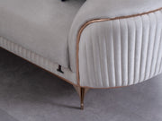 Pandora 100" Wide Striped Sofa - Gate FurnitureSofas