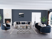 Pandora 100" Wide Striped Sofa - Gate FurnitureSofas